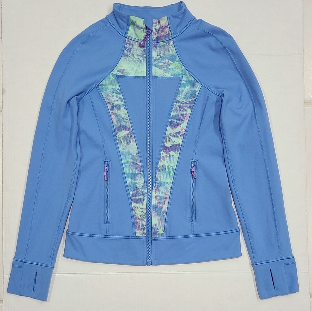 IVIVVA by Lululemon Jacket Perfect Your Practice Blue Cloud Sz 12 - Picture 3 of 14